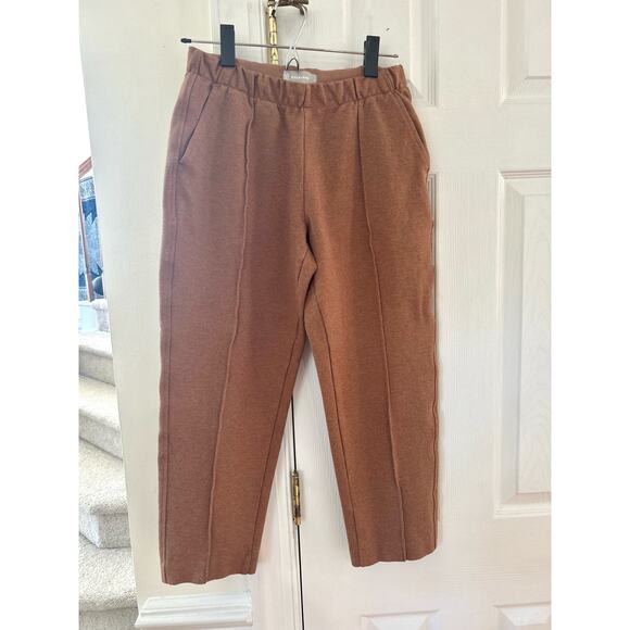 Everlane The Dream Brown Pull On Elastic Waist Trousers - Picture 2 of 8